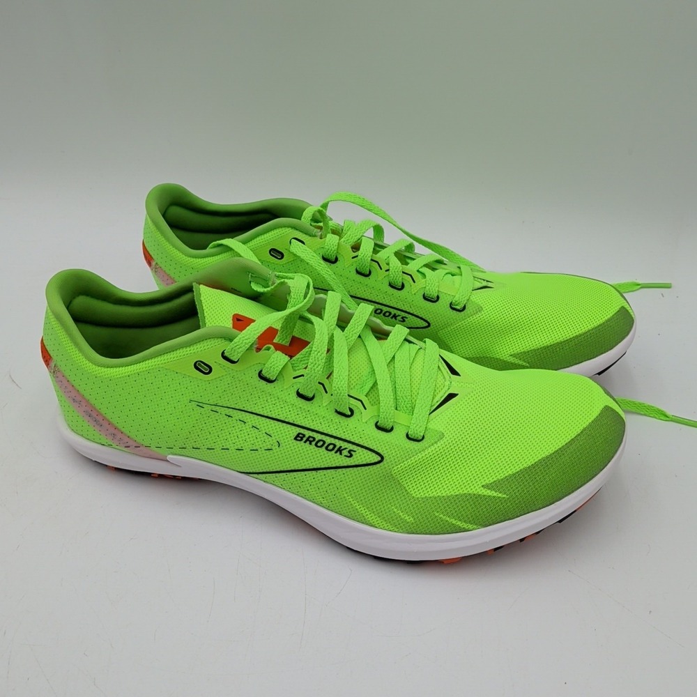 Brooks‎ Draft XC NEW Unisex Mens 10 Womens 11.5 Green Geko Cross Country Spikes